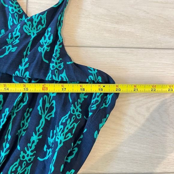 Chelsea & Violet Women's Jumpsuit Size L Sleeveless Green Blue Print Casual - Picture 7 of 11